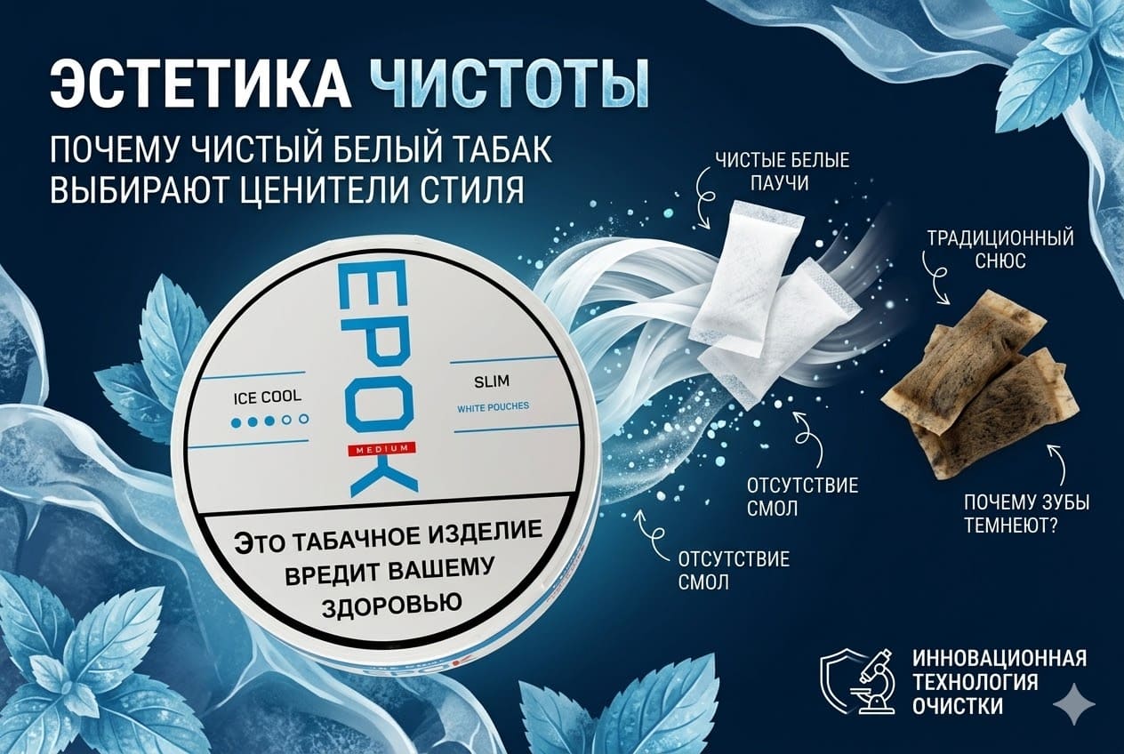 «Белый» жевательный табак: Эстетика и отличия от классического формата «Белый» жевательный табак: Эстетика и отличия от классического формата
